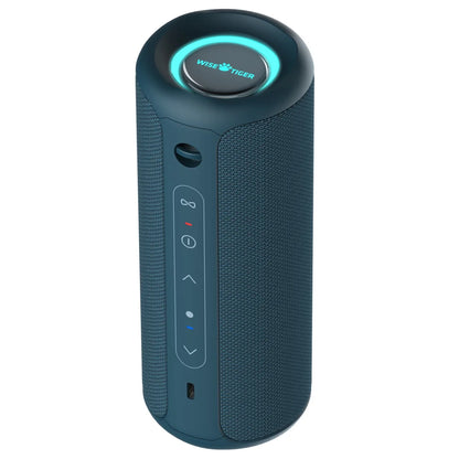 WISE TIGER P3 Portable Bluetooth Speaker – 30W, IPX7 Waterproof, 20-Hour Playtime, RGB Lights